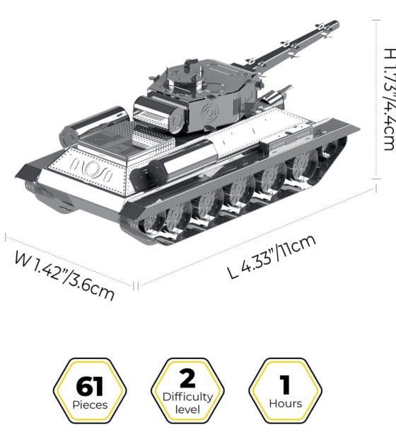 Конструктор Metal Time колекційна модель T-34/85 (MT071)