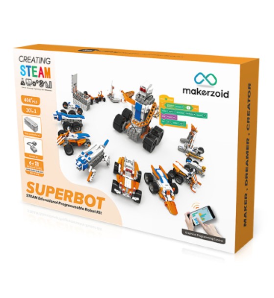 Конструктор Makerzoid Superbot Educational Building Blocks (MKZ-ID-SPB)