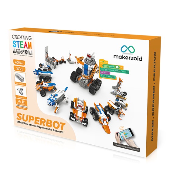 Конструктор Makerzoid Superbot Educational Building Blocks (MKZ-ID-SPB)