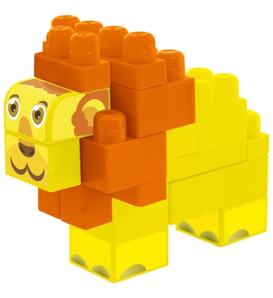 Конструктор Wader Baby Blocks Сафарі - лев (41503)