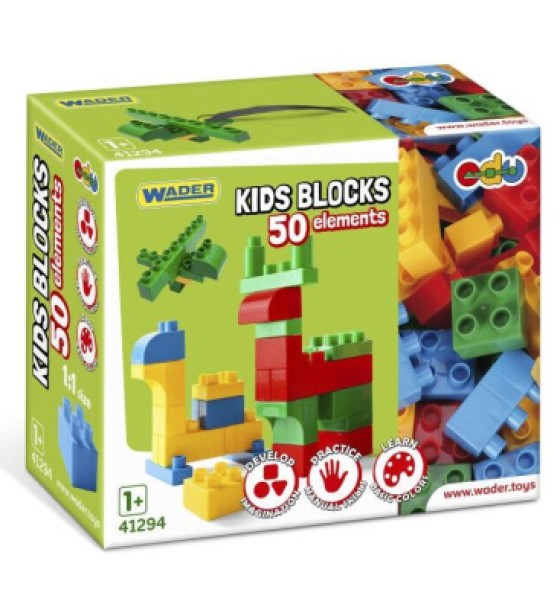 Конструктор Wader Kids Blocks 50 елементів (41294)