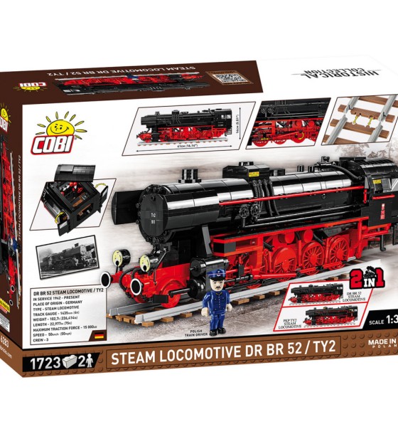 Конструктор Cobi Локомотив DRB Class 52 1:35, 1723 деталі (COBI-6283)