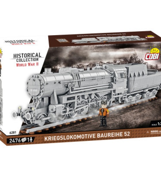 Конструктор Cobi Локомотив Kriegslokomotive Class 52 1:35, 2476 деталей (COBI-6281)