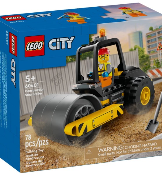 Конструктор LEGO City Будівельний паровий каток 78 деталей (60401)