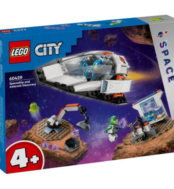 Конструктор LEGO City Космічний корабель і дослідження астероїда 126 деталей (60429)
