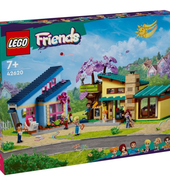 Конструктор LEGO Friends Родинні будинки Оллі й Пейслі 1126 деталей (42620)