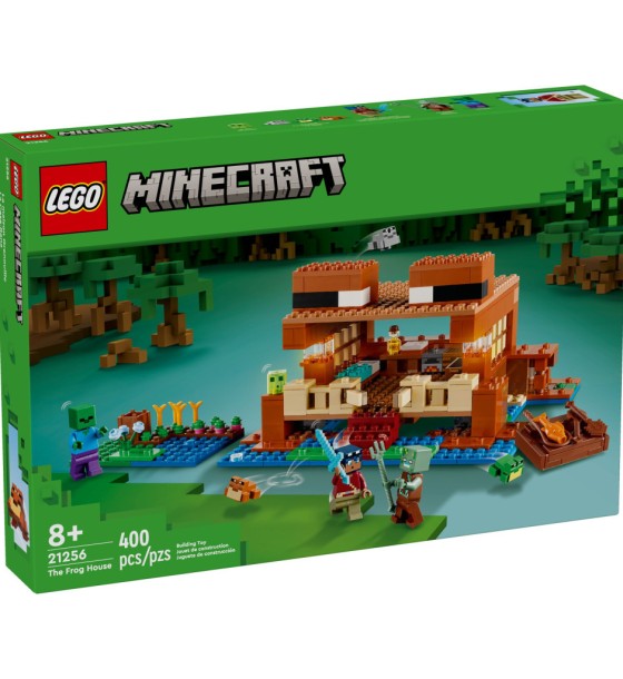 Конструктор LEGO Minecraft Будинок у формі жаби 400 деталей (21256)