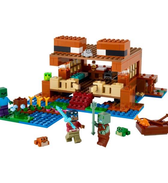 Конструктор LEGO Minecraft Будинок у формі жаби 400 деталей (21256)