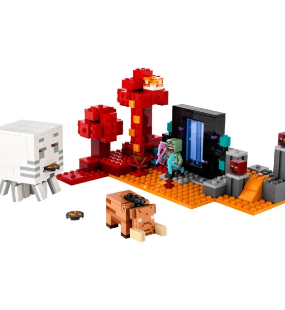 Конструктор LEGO Minecraft Засідка біля порталу в Нижній світ 352 деталей (21255)