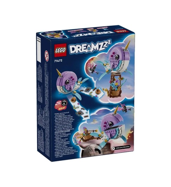 Конструктор LEGO DREAMZzz Повітряна куля Іззі «Нарвал» 156 деталей (71472)