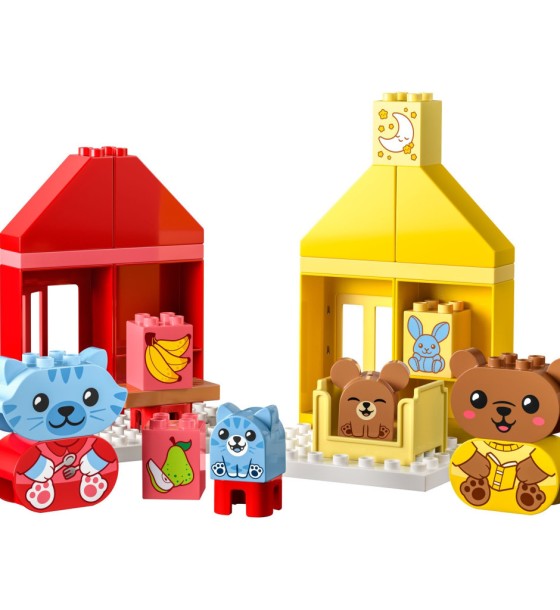 Конструктор LEGO DUPLO My First Повсякденні процедури: Час вечері й сну 28 деталей (10414)