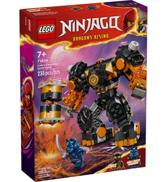 Конструктор LEGO NINJAGO Робот земної стихії Кая 322 деталей (71806)