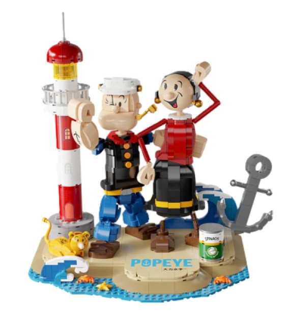 Конструктор Pantasy Popeye Папай з Оливою (86401)