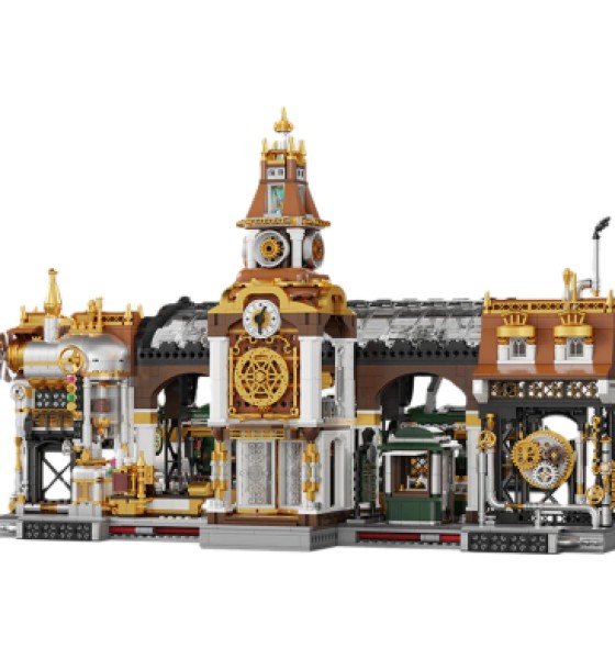 Конструктор Pantasy Original - Steampunk Залізнична станція в стилі стімпанк (85007)