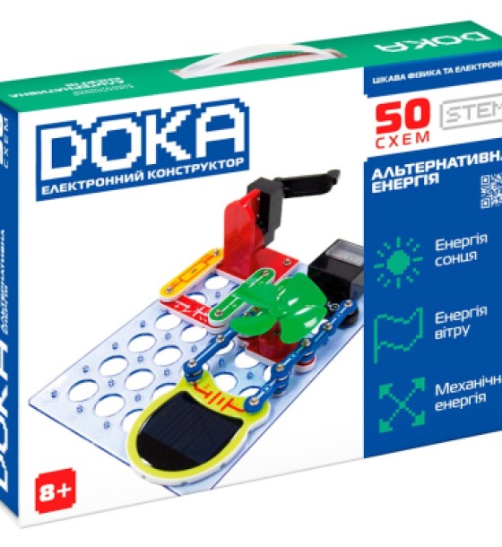 Конструктор DOKA електронний Альтернативна енергія (50 схем) (D70711)