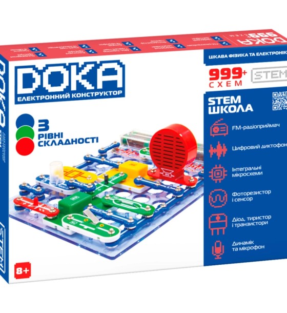 Конструктор DOKA електронний Школа 999+ схем (D70708)