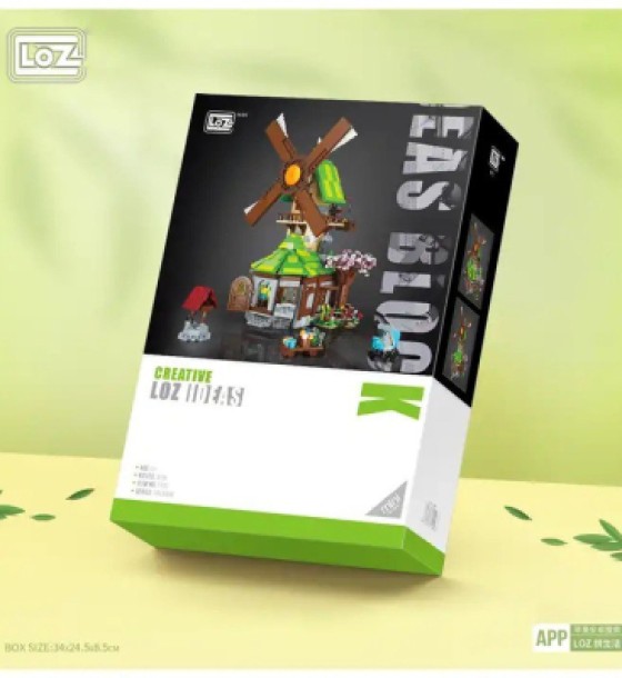 Конструктор LOZ mini Будинок із вітряним млином без фігурок (1050)