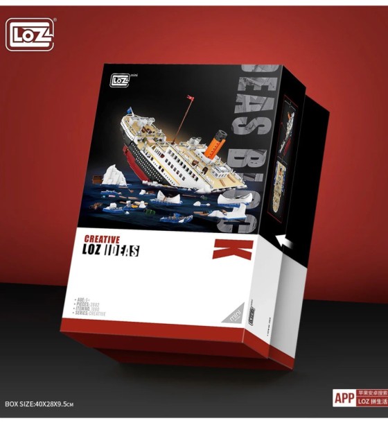 Конструктор LOZ mini Титанік без фігурок (1060)