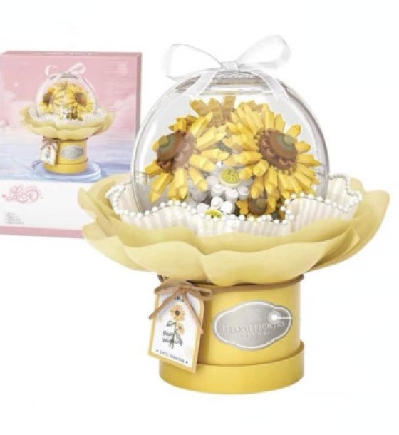 Конструктор LOZ mini букет, квіткова композиція, хризантема, Маргаритка (1299)