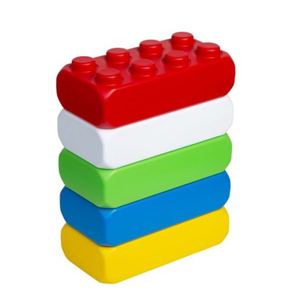 Набір дитячий "Mega Brick Bamsic №2» ( на 8 кнопок 5 штук)