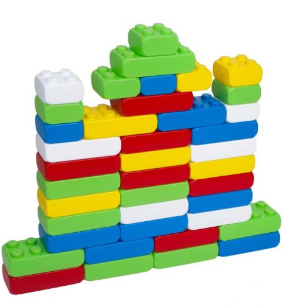 Набір дитячий "Mega Brick Bamsic №1» ( на 4 кнопки 5 штук)