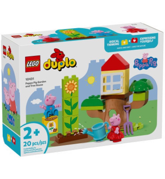 Конструктор LEGO DUPLO Peppa Pig Сад і будиночок на дереві Пеппи (10431)