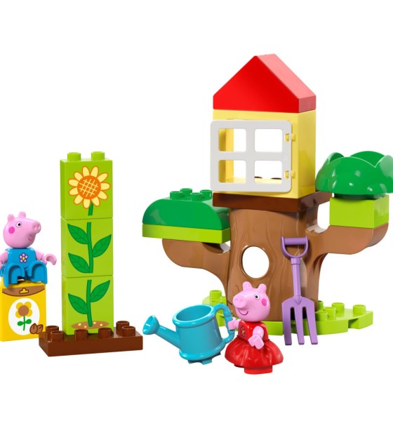 Конструктор LEGO DUPLO Peppa Pig Сад і будиночок на дереві Пеппи (10431)