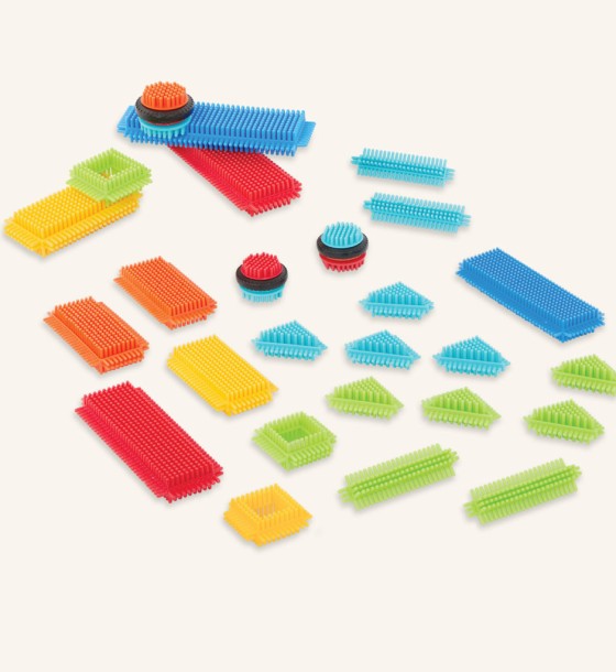 Конструктор Battat серії Bristle Blocks - Будівельник, 36 деталей (BT3099Z)