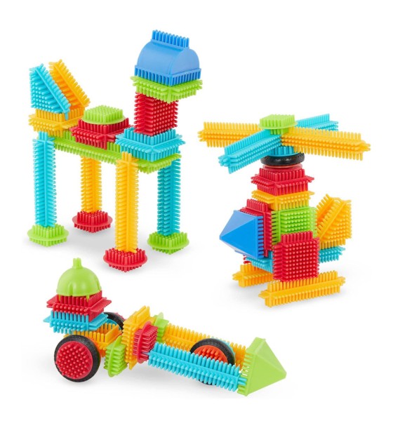 Конструктор Battat серії Bristle Blocks - Будівельник, 56 деталей (BT3070Z)