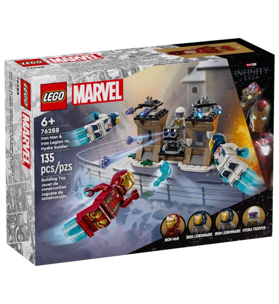 Конструктор LEGO Marvel Залізна Людина і Залізний легіон проти солдата Гідри (76288)