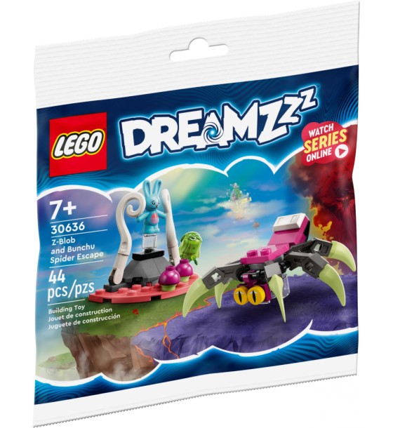 Конструктор LEGO DREAMZzz Втеча Зет-Блоб і Бунчу від павука (30636)