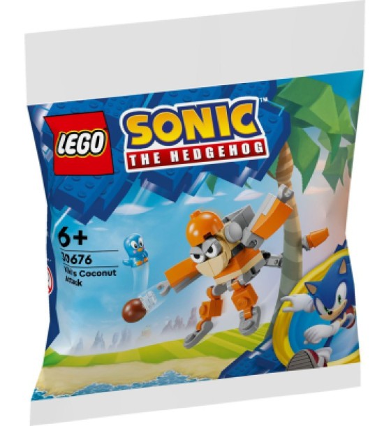 Конструктор LEGO Sonic Кокосова атака Кікі (30676)