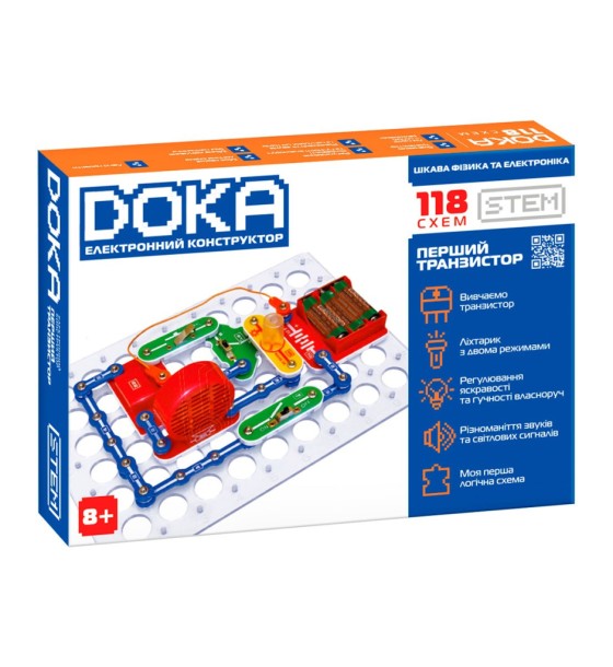 Конструктор DOKA електронний 118 схем (D70701)