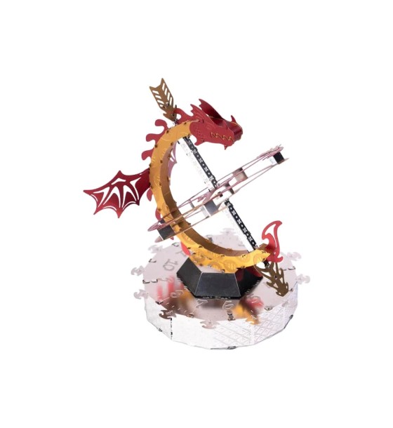 Конструктор Metal Time Колекцiйна модель Sun Chaser Dragon Stand Clock Сонячний годинник (MT025)