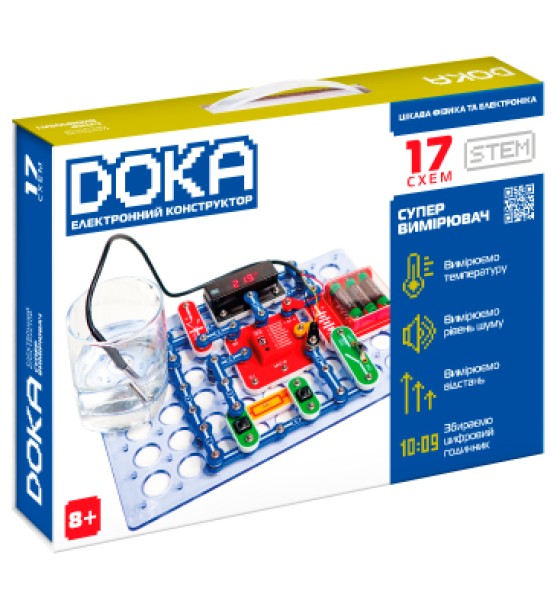 Конструктор DOKA електронний Супервимірювач 17 схем (D70712)