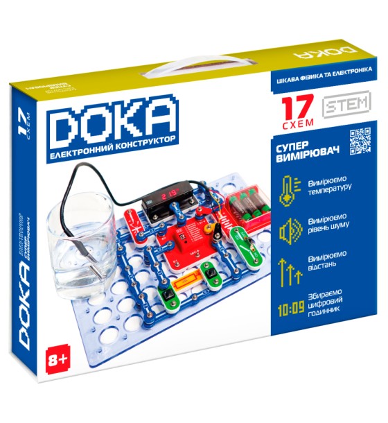 Конструктор DOKA електронний Супервимірювач 17 схем (D70712)