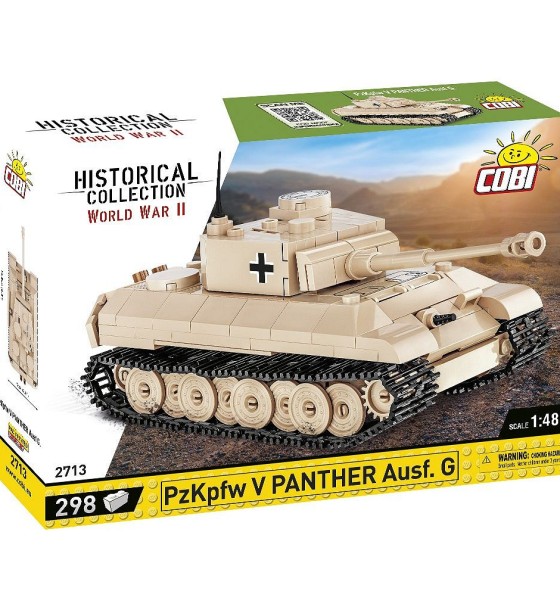 Конструктор Cobi Друга Світова Війна Танк Panzer V Пантера, 298 деталей (COBI-2713)