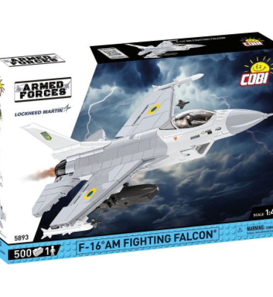 Конструктор Cobi Літак F-16C Fighting Falcon (UA), 500 деталей (COBI-5893)