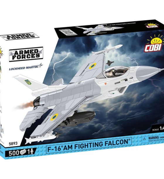 Конструктор Cobi Літак F-16C Fighting Falcon (UA), 500 деталей (COBI-5893)