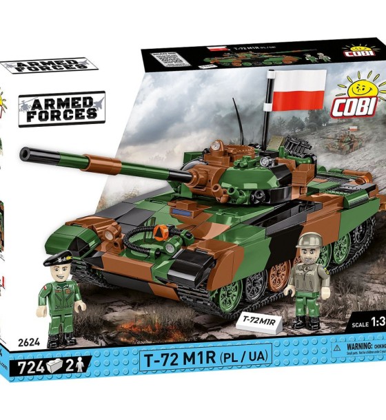Конструктор Cobi Танк Т-72 M1R (UA/PL), 724 деталі (COBI-2624)