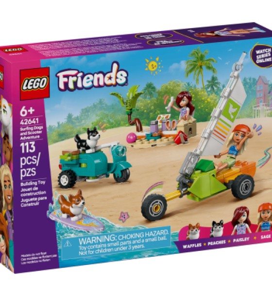 Конструктор LEGO Friends Собачі пригоди на серфі та скутері (42641)