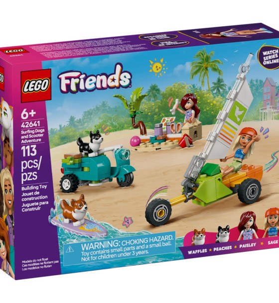 Конструктор LEGO Friends Собачі пригоди на серфі та скутері (42641)