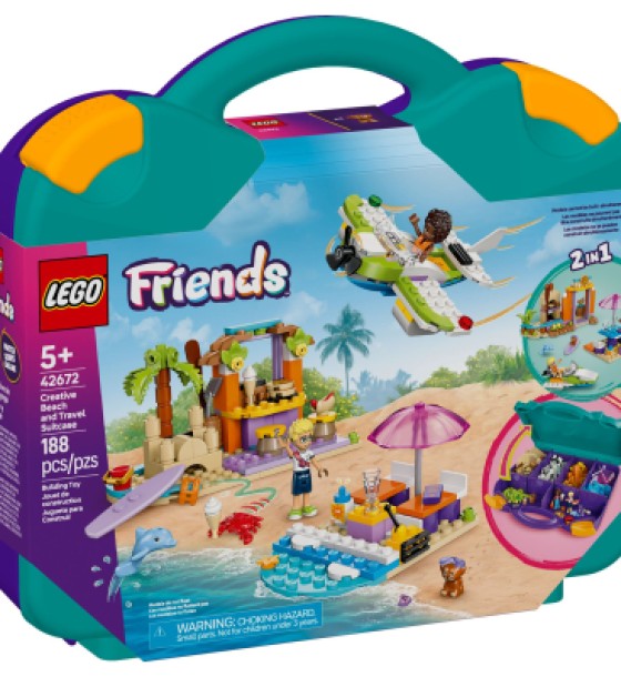 Конструктор LEGO Friends Творча валіза для подорожей і відпочинку на пляжі (42672)