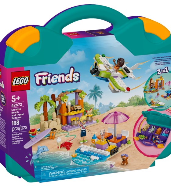 Конструктор LEGO Friends Творча валіза для подорожей і відпочинку на пляжі (42672)
