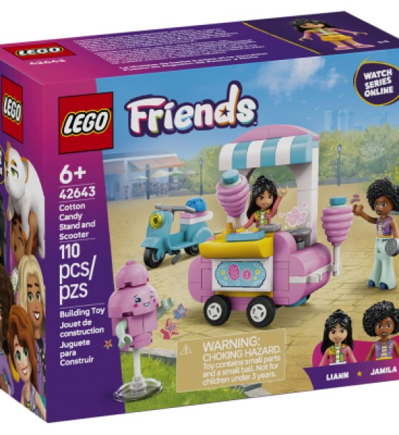 Конструктор LEGO Friends Ятка із солодкою ватою та скутер (42643)
