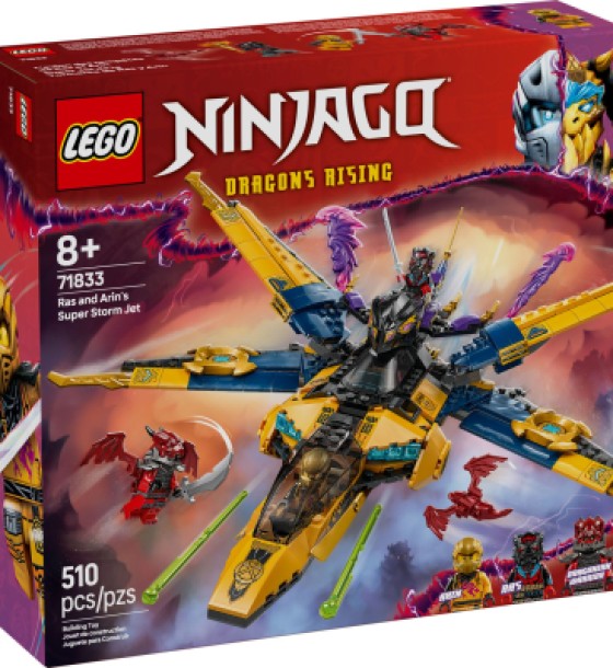 Конструктор LEGO Ninjago Суперштормовий реактивний літак Рас та Арін (71833)