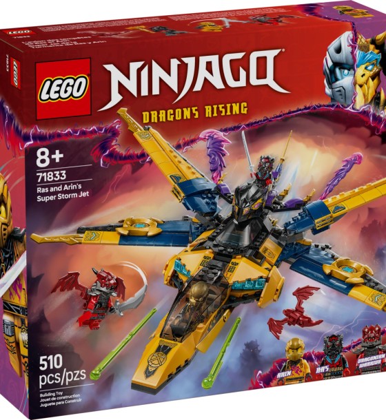 Конструктор LEGO Ninjago Суперштормовий реактивний літак Рас та Арін (71833)