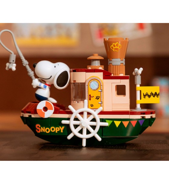 Конструктор Pantasy Snoopy - Пароход (86907)
