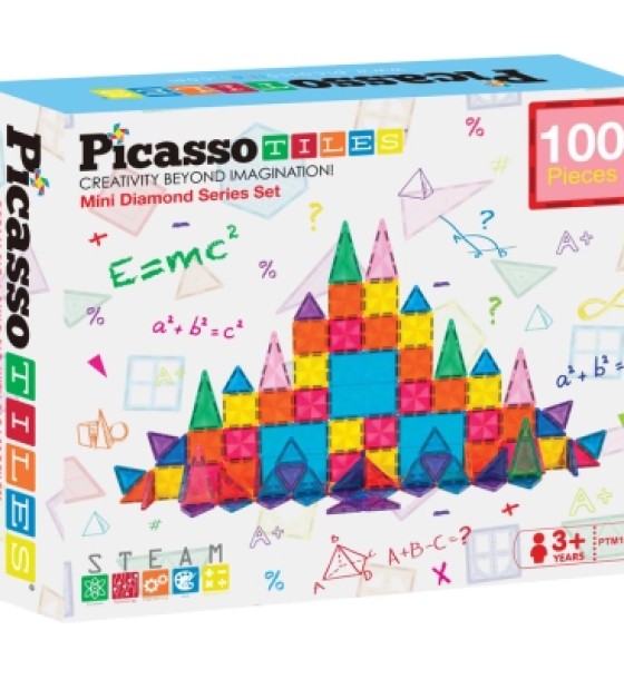 Конструктор Picasso магнітний Tiles Mini Diamond Series Set 100 деталей (817338022327)