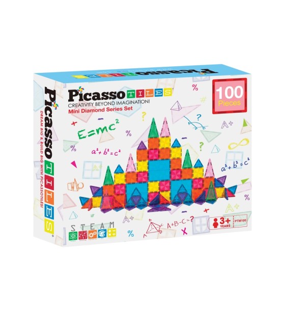 Конструктор Picasso магнітний Tiles Mini Diamond Series Set 100 деталей (817338022327)